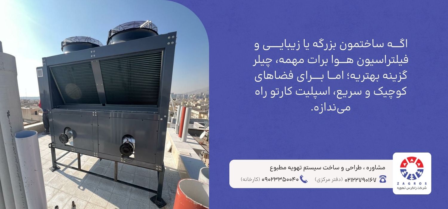 کاربرد چیلر در فضای بزرگ
