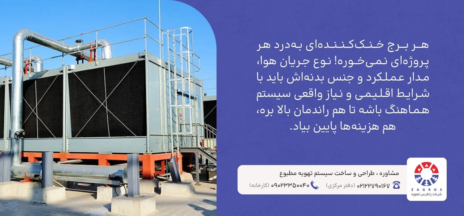 انواع برج خنک کننده