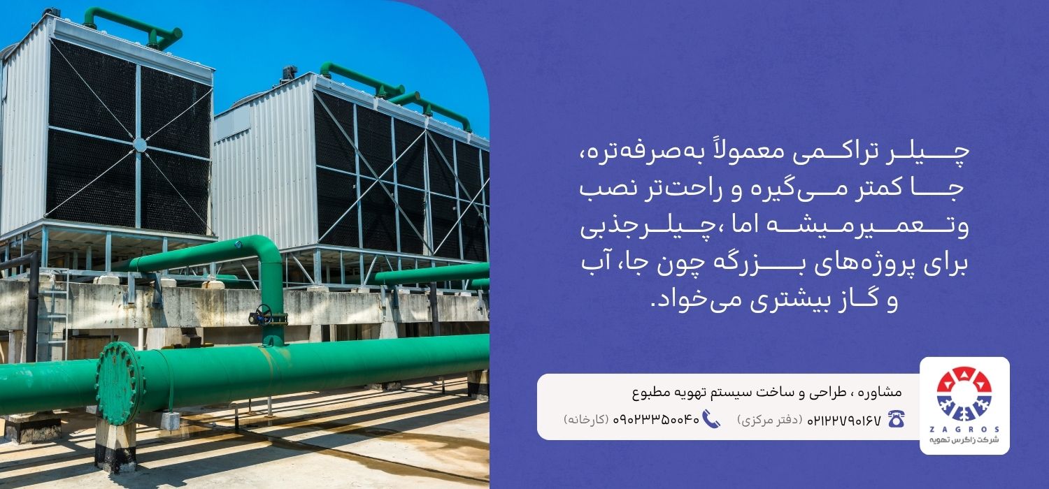 تفاوت بین چیلر جذبی و تراکمی