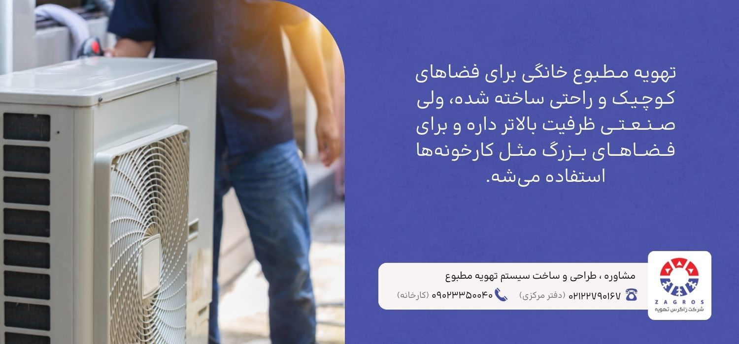تهویه مطبوع خانگی و صنعتی