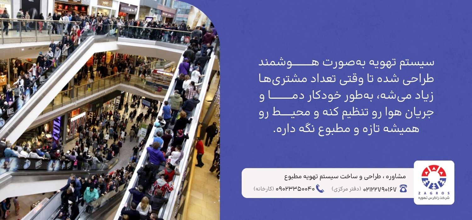 تهویه مطبوع در فروشگاه های زنجیره ای