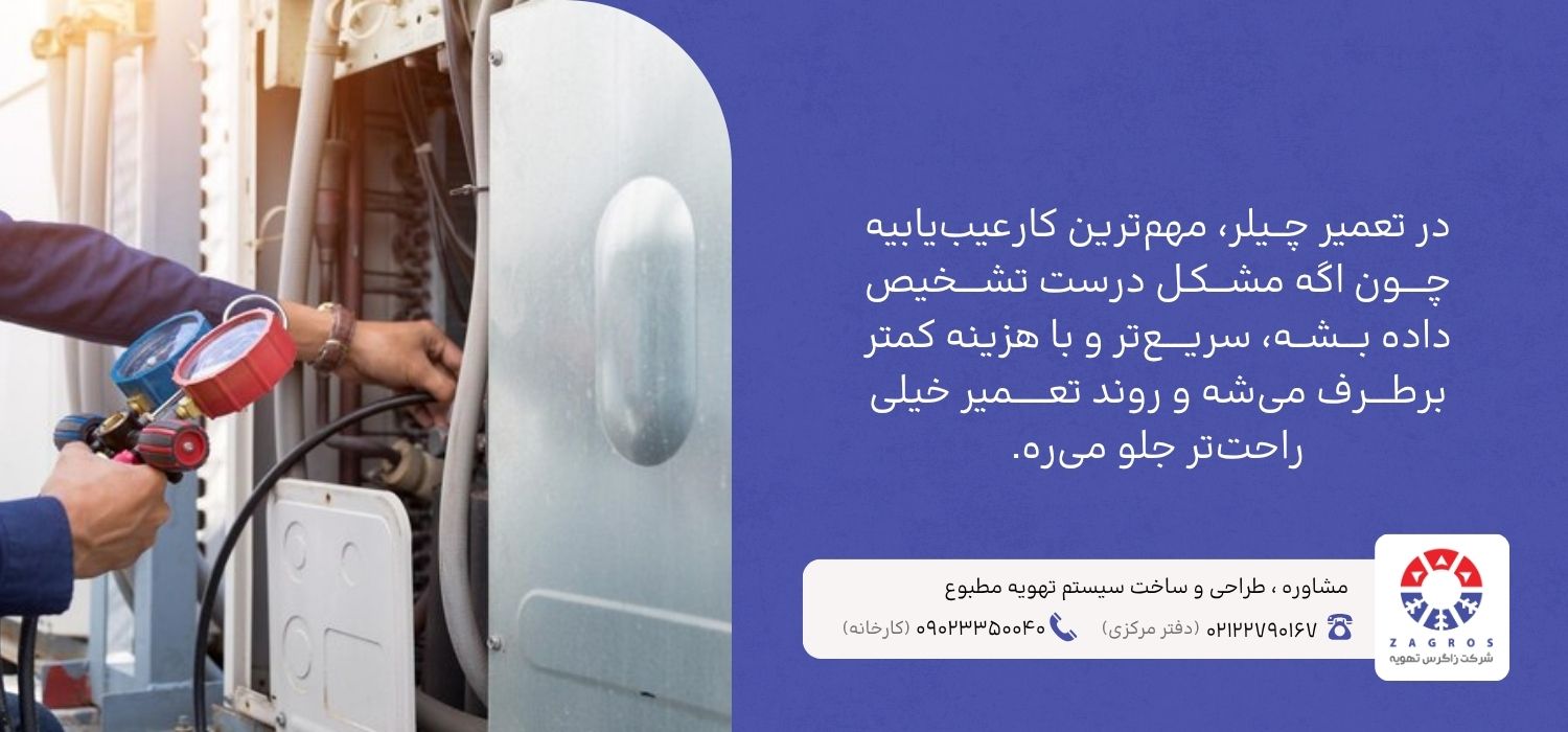 عیب یابی در تعمیر چیلر