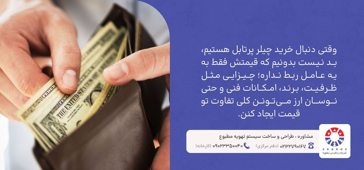 هزینه چیلر پرتابل