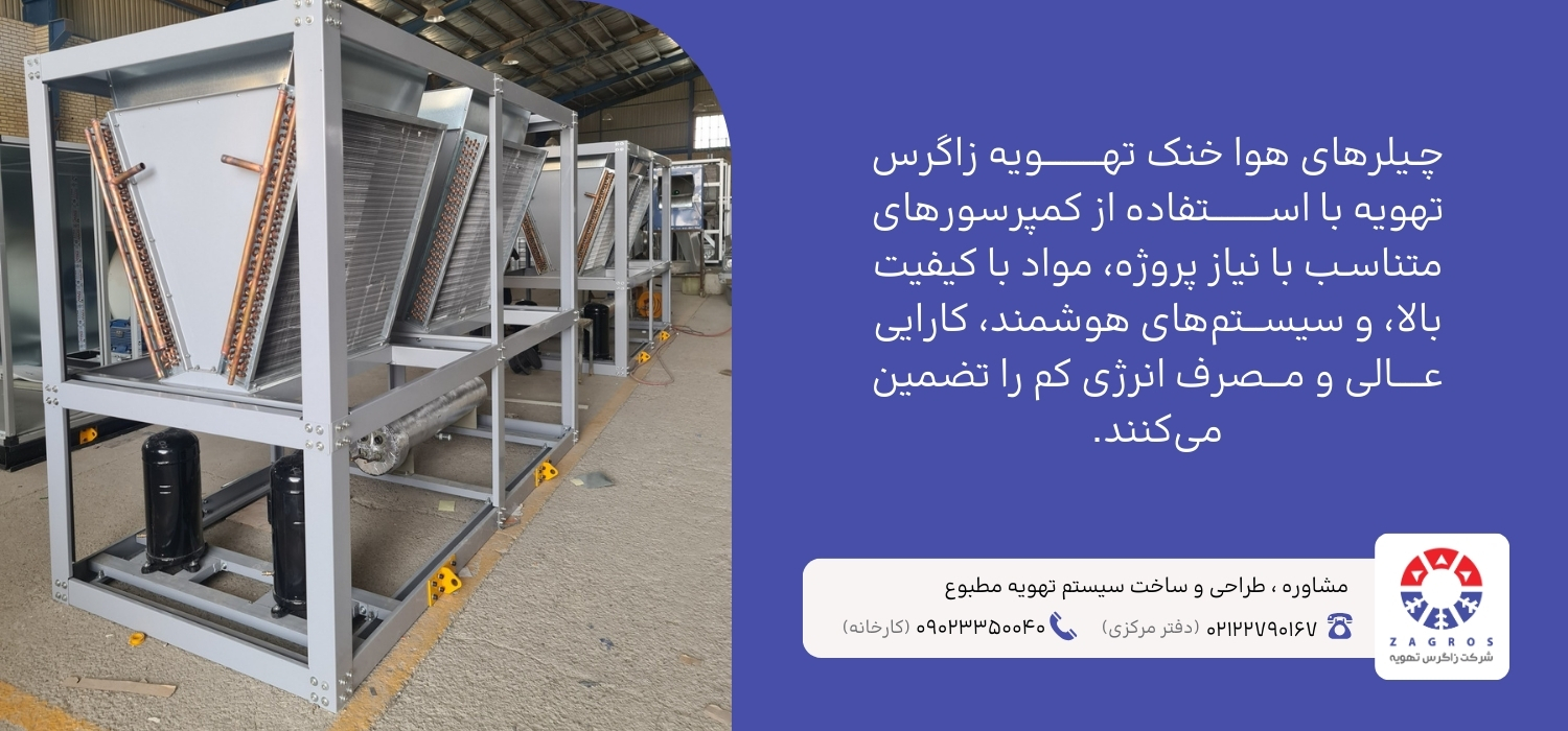 چیلر هوا خنک کم مصرف