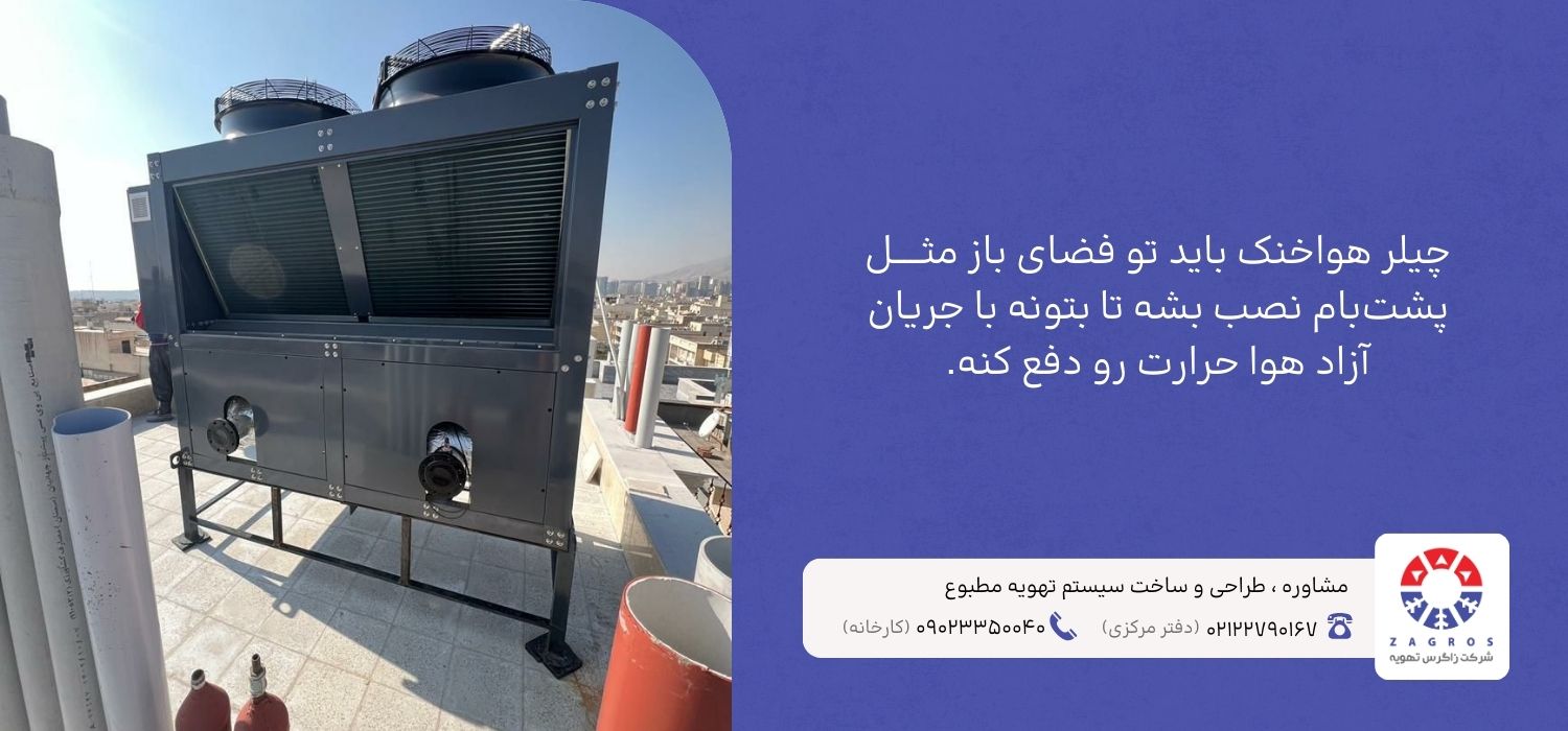 مقایسه نصب چیلر تراکمی هواخنک و آبخنک