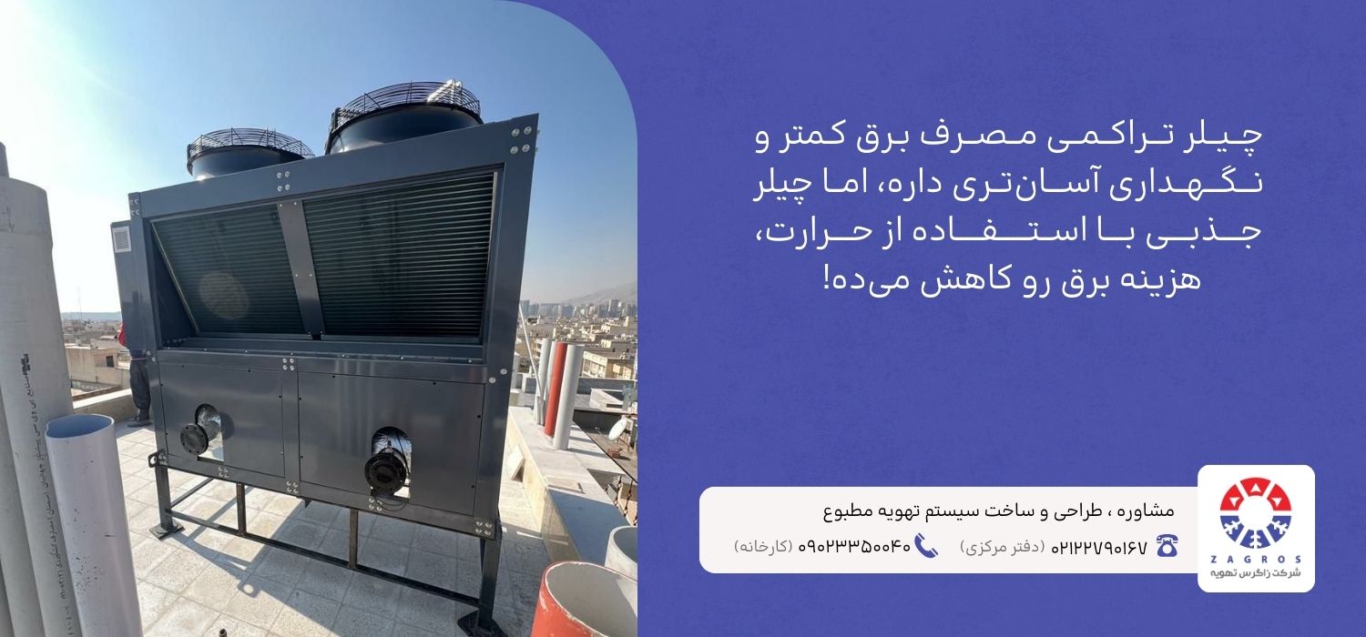 چیلر تراکمی و چیلر جذبی