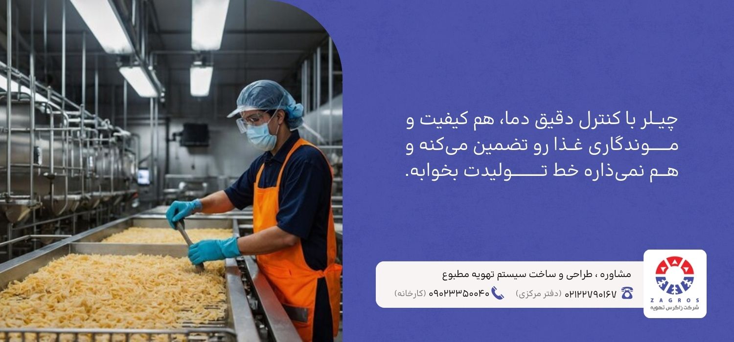 کاربرد چیلر در خط تولید موادغذایی 